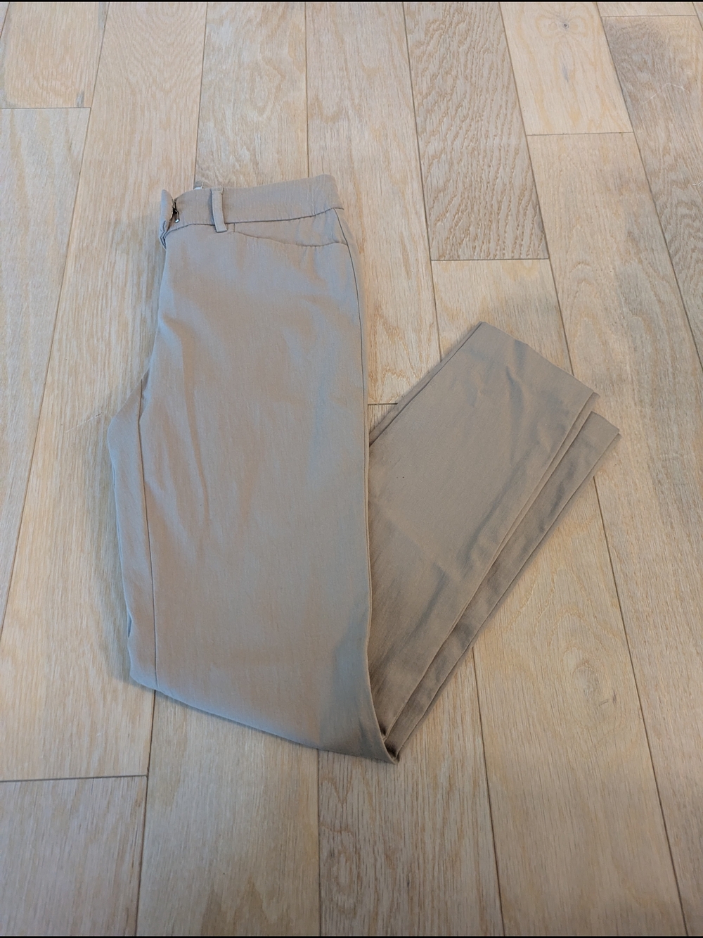 Van Heusen Straight Leg Trousers in Light Khaki